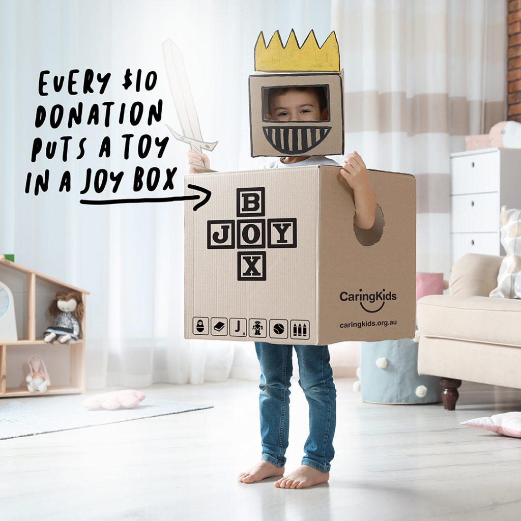 Every $10 donation puts a toy in a Joy Box
