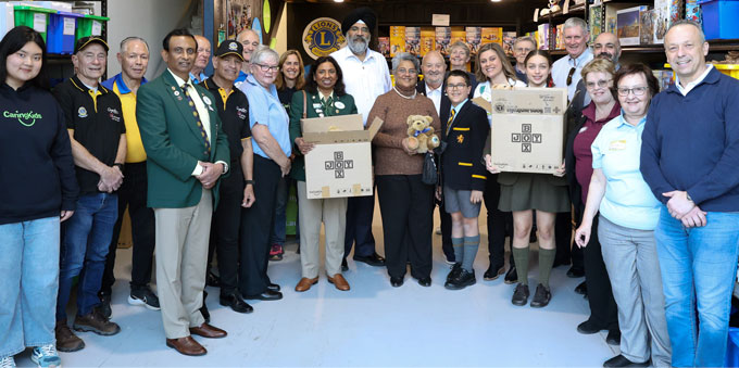 Lions International President Visits CaringKids Toy Workshop September 2025