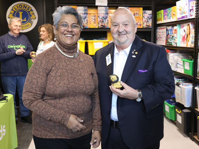 Lions International President Visits CaringKids Toy Workshop September 2025